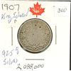 Image 1 : 1907 King Edward VII quarter 92.5 % Silver 2,088,000 minted