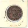 Image 2 : 1852 Half Penny Upper Canada   Nice details in the coin look closely                                