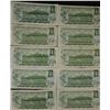 Image 2 : Lot of eleven (11) 1973 Canada $1.00 one dollar bills