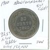 Image 1 : 1900 Newfound 50 cent  Queen Victoria  Rare only 150,000 minted   Great details in coin   look close