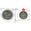 Image 1 : 1870-1970 Manitoba  Centennial Crocus Dollar & 50 cent piece   bright beautiful coins       Part of 