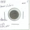 Image 1 : 1898 Queen Victoria 5 cent  RARE  only 580,00 minted  bright beautiful coin    look closely         