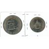 Image 2 : 1776-1976 Eisenhower/Kennedy Dollar & 50 cent coin  beautiful pair bright coins and sharp details  l