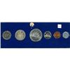 Image 1 : 1965 Silver Set in blue folder from estate  80% Silver   Beautiful shine & details in the coins
