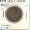 Image 1 : 1814 Lower Canada  Halifax Nova Scotia “BROKE”  ½ Penny