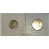Image 2 : King George V 25 cent & 10 cent    80% Silver