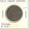 Image 1 : 1833 Upper Canada Facilitate Trade - 1/2 penny 1833