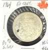 Image 1 : 1964 50 cent 80% Silver  minted: : 9,377,676  look closely at details in coin                       