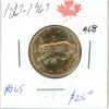 Image 1 : 1867-1967 25 cent Cougar  beautiful toning on this coin     look closely                            