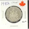 Image 1 : 50 cents 1982 - Small Beads : 2,884,572  from roll  look closely at this coin                       