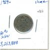 Image 1 : 1929 Dime King George V 80 % Silver only 3,253,888 minted  look closely at the details in this coin