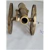 Image 2 : Solid Brass cannon replica. Wheels turn, cannon moves up & down.