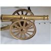 Image 4 : Solid Brass cannon replica. Wheels turn, cannon moves up & down.