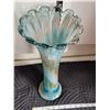 Image 2 : Colorful, blown glass vase.