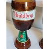 Image 6 : Limited edition & numbered German made Stein plus Heidelberg cut bottle glasses.