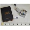 Image 1 : 1925 Fairmont Railway Motors complimentary note book / gold page edges.Train Zippo lighter (USA)
