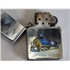 Image 2 : 1925 Fairmont Railway Motors complimentary note book / gold page edges.Train Zippo lighter (USA)