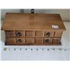 Image 5 : Vintage musical wood jewelry box with pull out drawer & all contents.