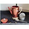 Image 1 : Nice Copper, mid century electric coffee percolator. Excellent condition.