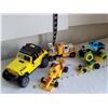 Image 1 : Tonka pull & go GMC (Japan), Dickie toys Jeep with sound. Monster truck & racers.