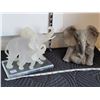 Image 1 : Crystallene collection elephant mom & baby. Polyresin indoor/ outdoor crying elephant.