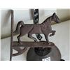Image 2 : Cast iron, wall mount, horse ranch dinner bell.