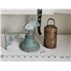 Image 1 : Vintage cow bell & decorative, wall mount bell.