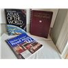 Image 1 : 3 older large world & road atlases.