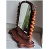 Image 3 : Antique free standing dresser swivel mirror. Nice condition.