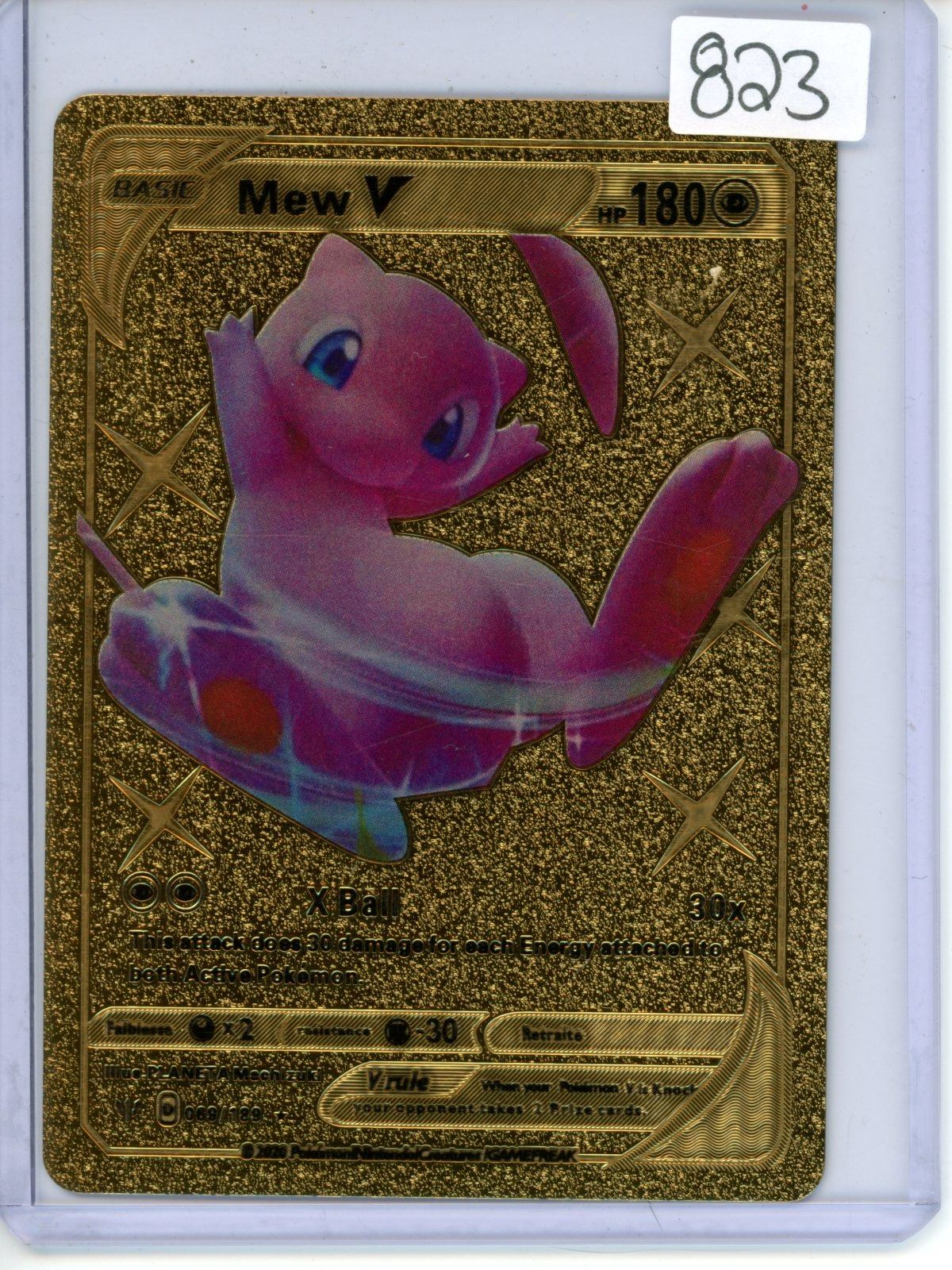 Mew V gold metal pokemon card - Schmalz Auctions Mew V gold metal pokemon card - Schmalz Auctions