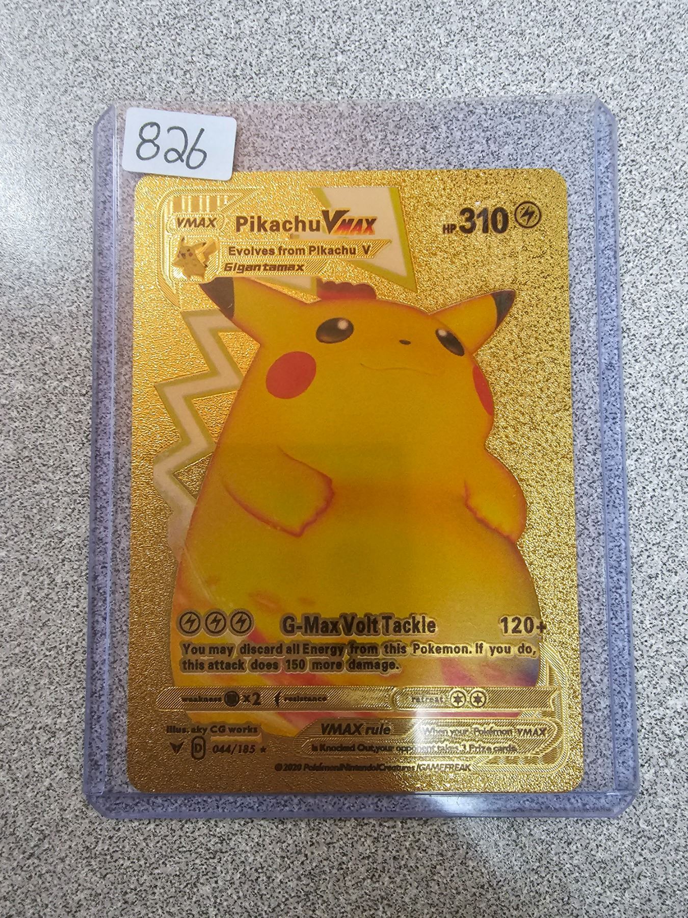 Pikachu Vmax Gold Metal Pokemon Card Schmalz Auctions pikachu-vmax-gold-metal-pokemon-card-schmalz-auctions