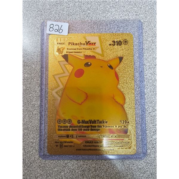Pikachu Vmax gold metal pokemon card - Schmalz Auctions Pikachu Vmax gold metal pokemon card - Schmalz Auctions