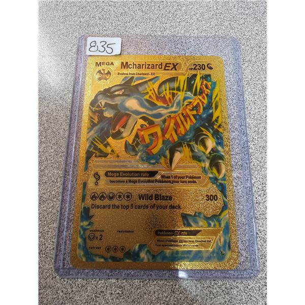 M Charizard EX gold metal pokemon card - Schmalz Auctions M Charizard EX gold metal pokemon card - Schmalz Auctions