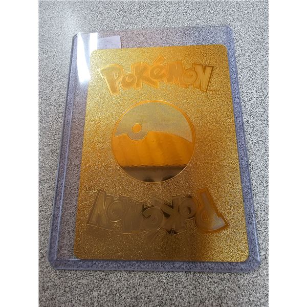 Charizard V gold metal pokemon card - Schmalz Auctions