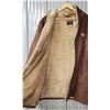 Image 3 : Men’s Suede Fleece Lined Winter Coat. 42 Tall. Brown, good condition.