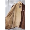 Image 4 : Men’s Suede Fleece Lined Winter Coat. 42 Tall. Brown, good condition.