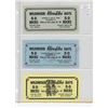 Image 1 : Lot of 3 Wildwood, Alberta Klondike Days 50 Bucks Scrip dated 1966, 1967 & 1968. Unc.