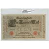 German Empire. 1910 1000 Marks. A fortune in 1910. VF or better.