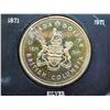 Image 2 : 1971 British Columbia Centennial Specimen Silver Dollar. Beautifully Toned. Housed in its original b