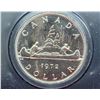 Image 2 : 1972 Voyageur Specimen Nickel Dollar. Bright White. Housed in its original blue clamshell case of is