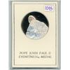 Image 1 : Pope John Paul II Eyewitness Medal. Sterling Silver. Housed in its original case of issue. Proof.