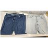 Image 1 : 2 pairs of pants: 42 x 34 (dark blue) & 38 x 34 (light blue) jeans, good condition