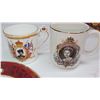 Image 3 : Royalty souvenirs: QEII 1953 coronation plate and mug, Charles/Diana candy dish, QEII Silver Jubilee