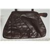 Image 8 : 1-brown leather handbag/side pocket, fair condition; 1-unused “Cancun” shoulder purse; 3 seldom used