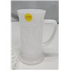 Image 3 : Milk glass mug 5.25” (14.5 cm) tall & milk glass plate 7.25” (19.5 cm) across, excellent condition