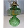 Image 3 : 1 antique depression glass Oil Lamp