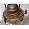 Image 4 : Collection of 3 vintage & antique #1 oil lamps (with finger holder)