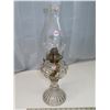 Image 1 : Antique coal oil lamp (beaded glass pattern)