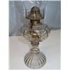 Image 2 : Antique coal oil lamp (beaded glass pattern)