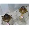 Image 4 : Antique coal oil lamps (one has a broken chimney holder)